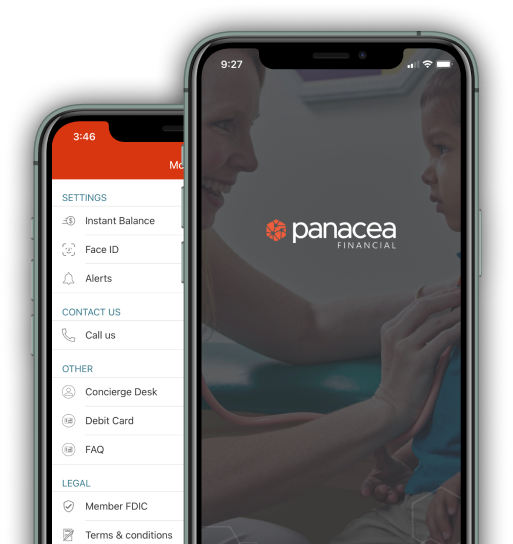 Panacea's mobile banking app