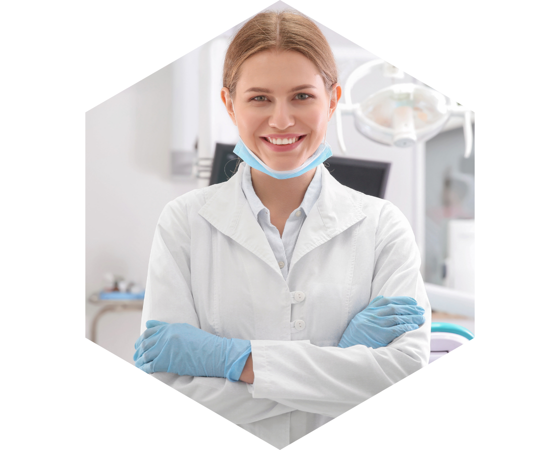 photo of a dentist