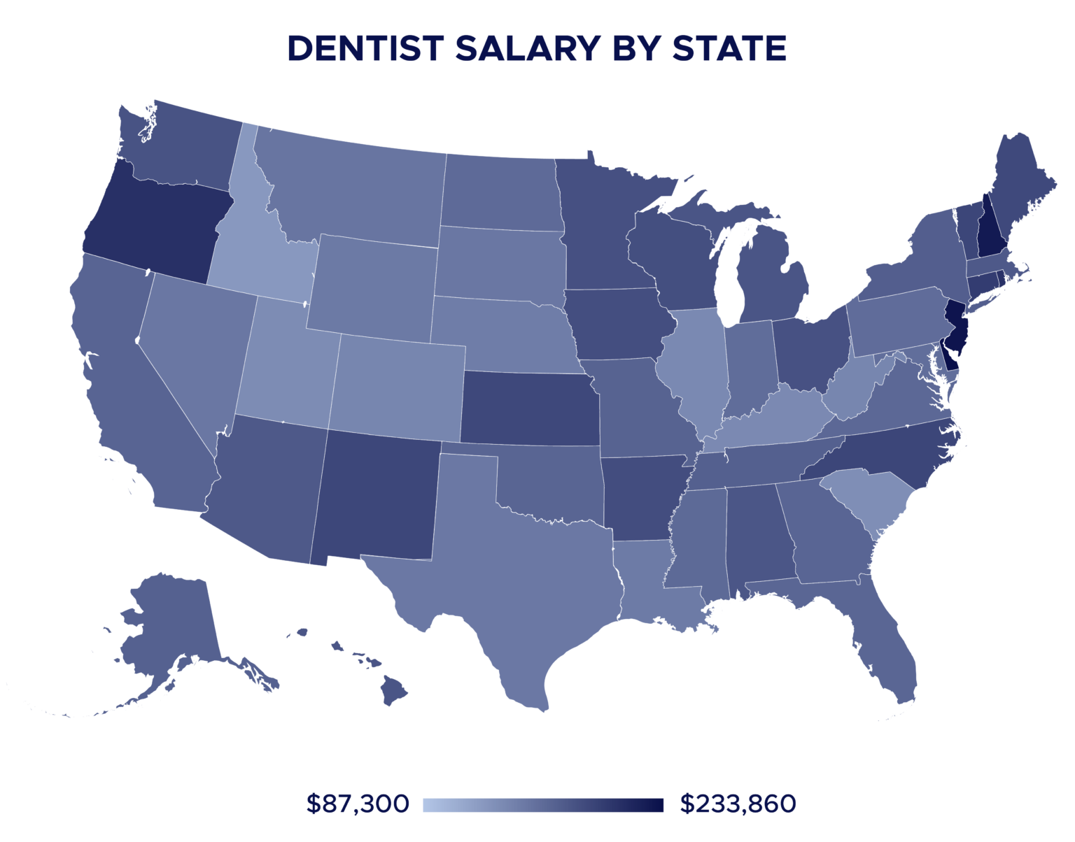 Average Dentist Salary By State & Other Dentist Salary FAQs
