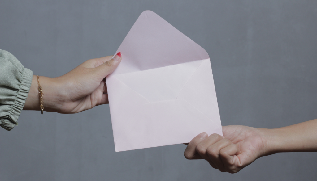 Opening an envelope