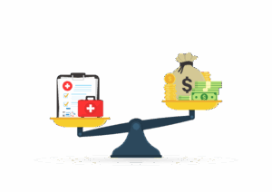 Scale weighing salary vs. place of employment