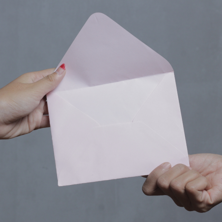 Opening an envelope